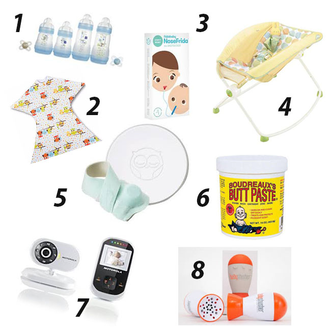 infant objects required at the medical facility